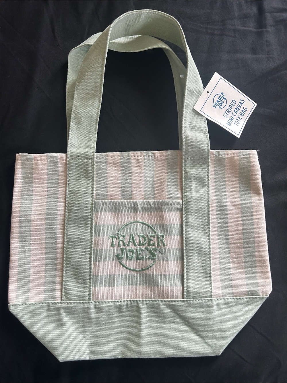 Trader Joe’s Striped Mini Tote Bag